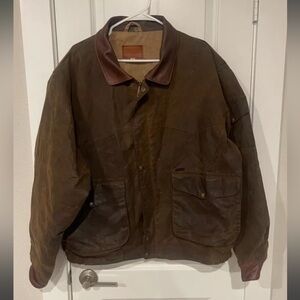 Vintage Koolah wax leather oilskin jacket